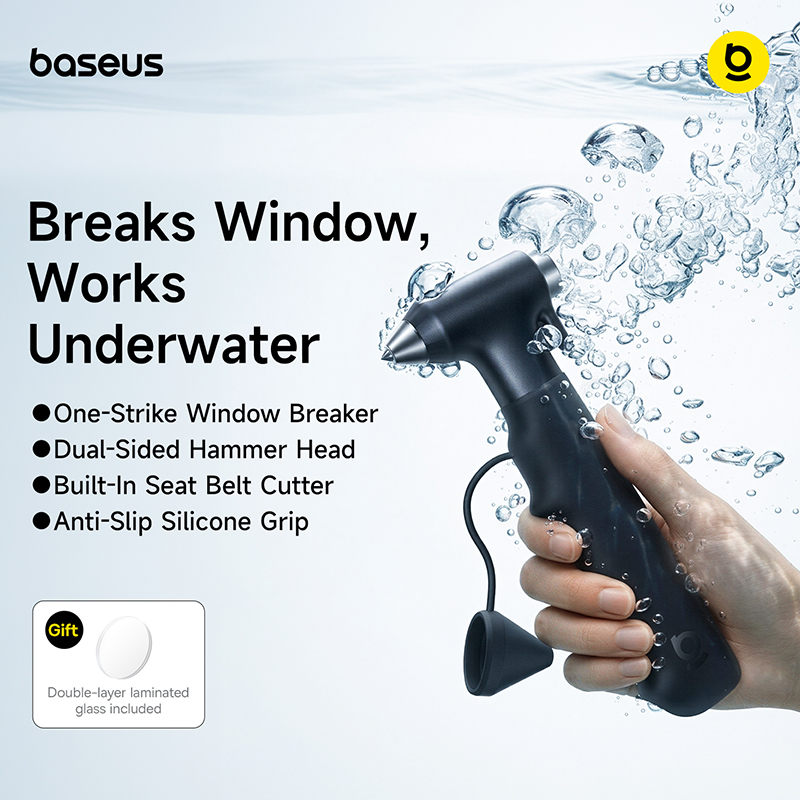 Car Emergency Tool Kit - Baseus GoTrip DT2 Car Safety Hammer