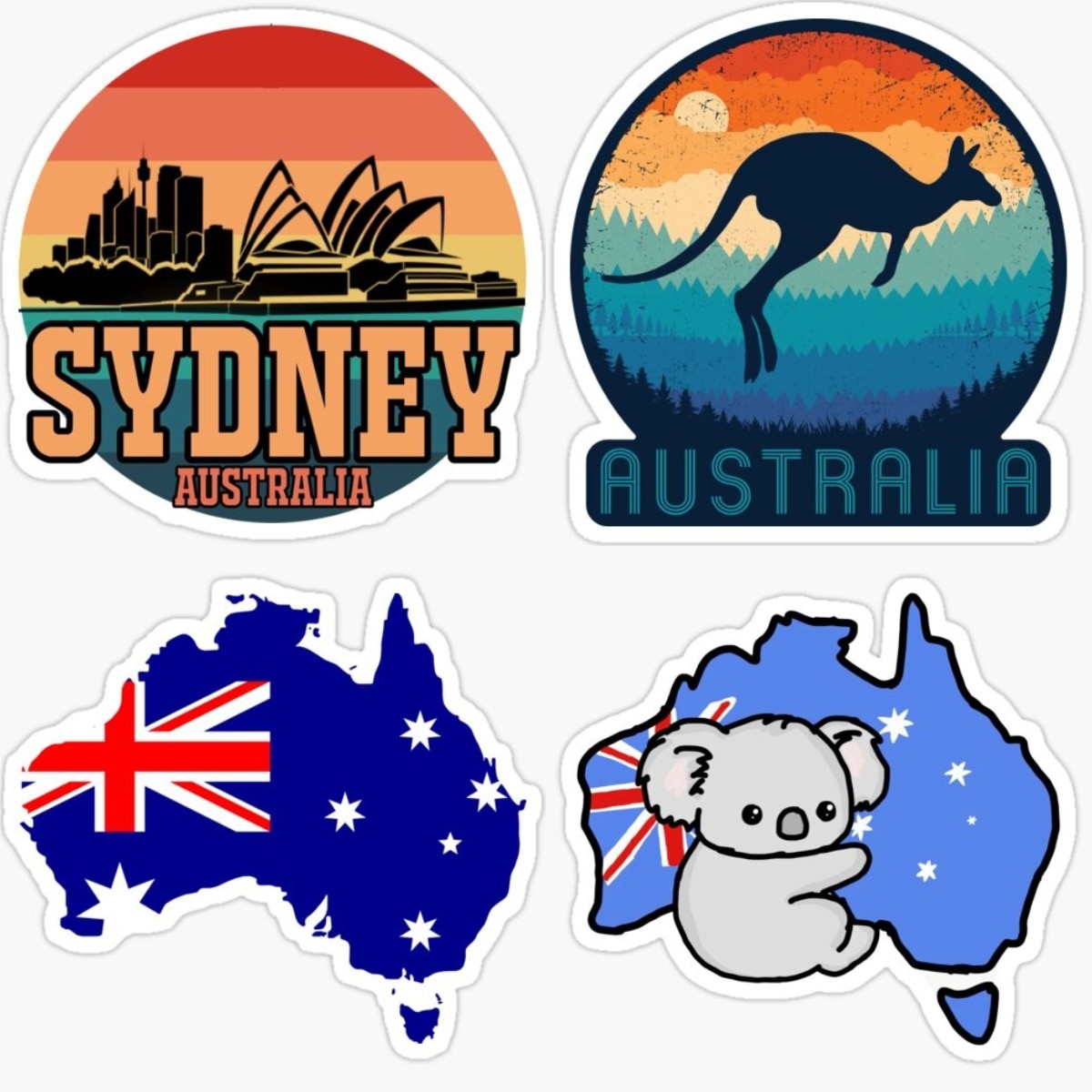 Australia Map BUMPER STICKER V - Car Accessories Australia 评论和价格