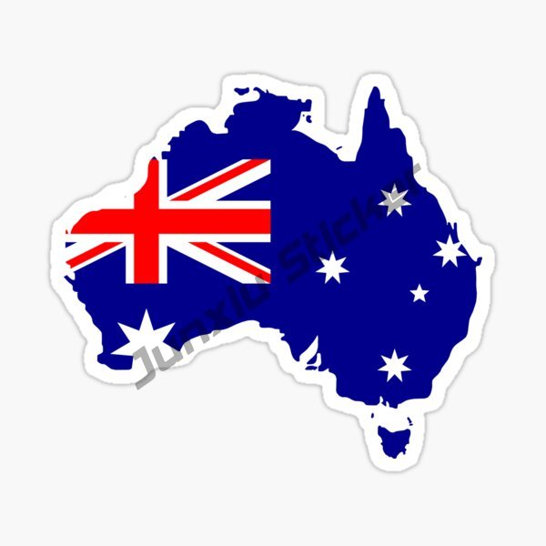 Australia Map BUMPER STICKER V - Car Accessories Australia 评论和价格