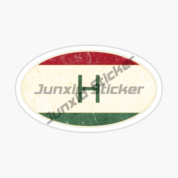 HUNGARY Oval Flag Sticker Wate - Car Accessories Logo 评论和价格