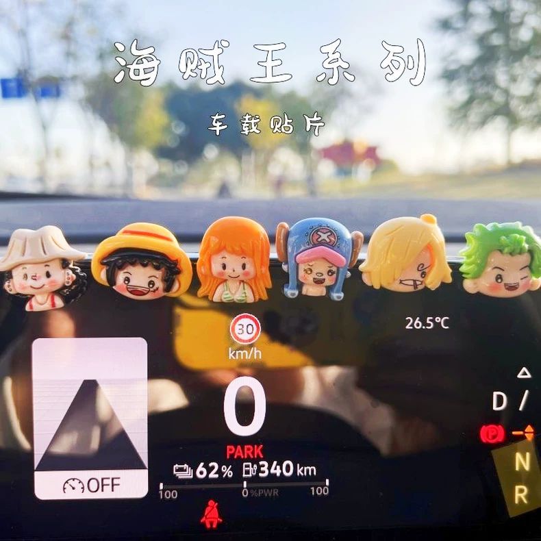 One Piece Cartoon Cute DIY Pat - Car Accessories Wholesale 评论和价格