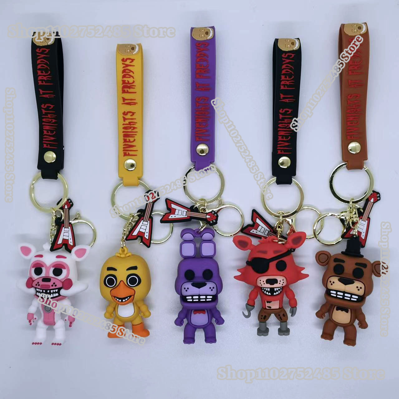 5pcs Cartoon Anime FNAF Figure - Car Accessories Papar 评论和价格