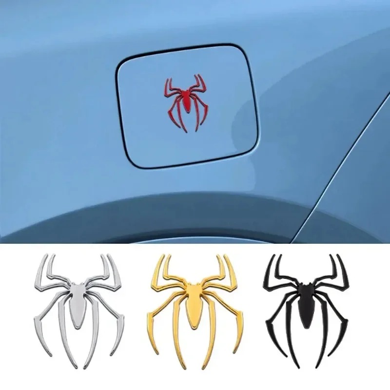 3D metal car stickers, spider  - Car Accessories Logo 评论和价格