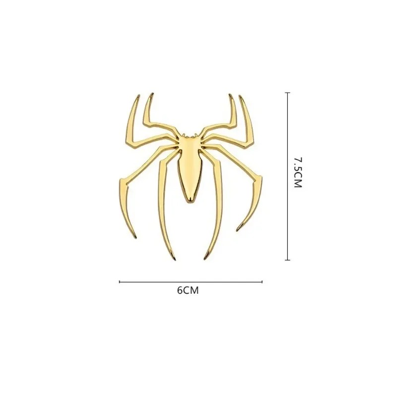 3D metal car stickers, spider  - Car Accessories Logo 评论和价格