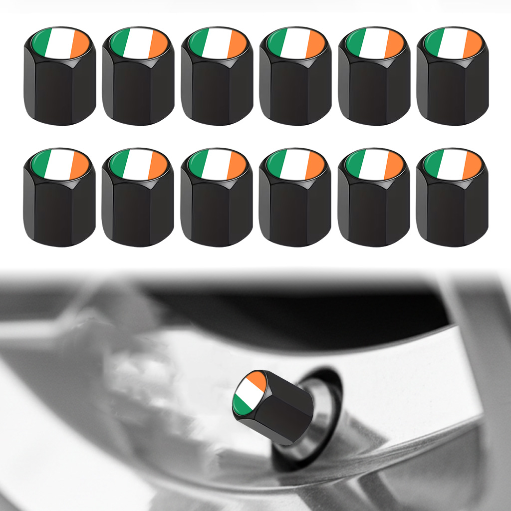 12Pcs Ireland Flag Valve Stem  - Car Accessories Ireland 评论和价格