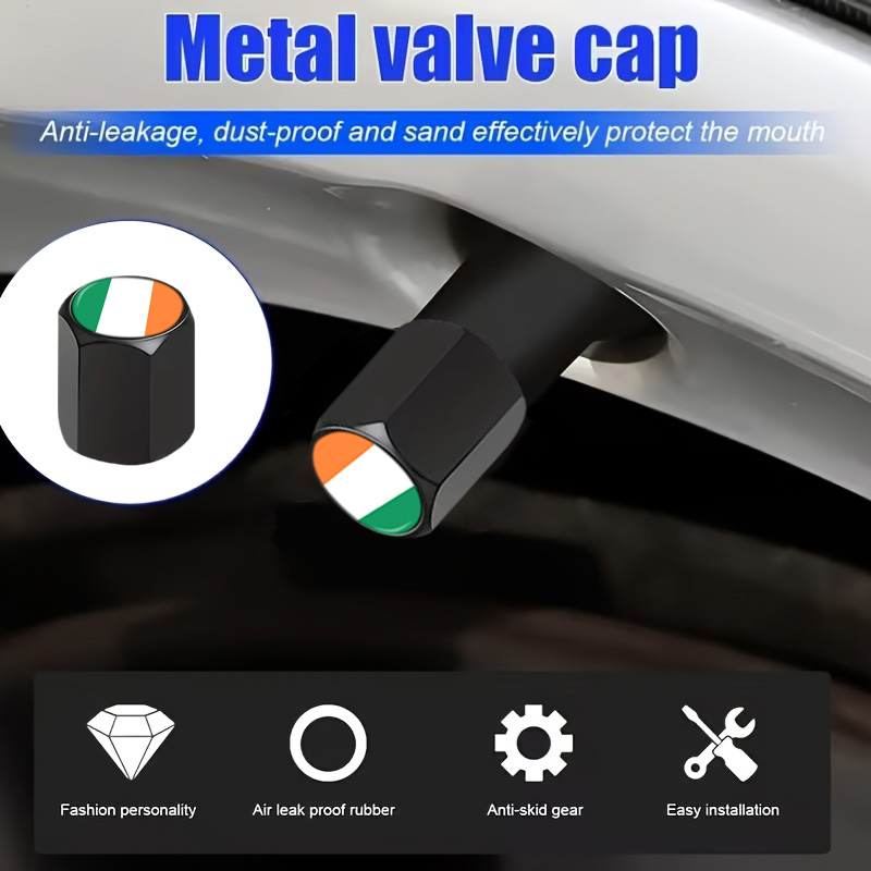 12Pcs Ireland Flag Valve Stem  - Car Accessories Ireland 评论和价格