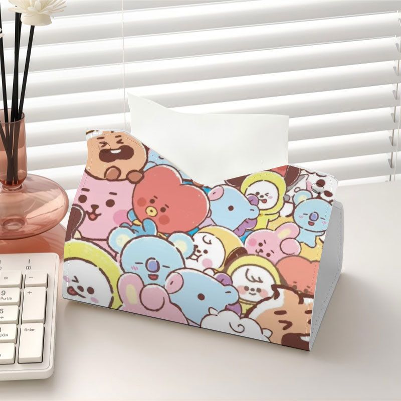bt21 idol-related paper towel  - Car Accessories Cute 评论和价格