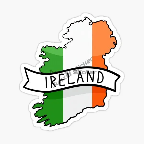 Ireland Flag Map Luck Clover S - Car Accessories Ireland 评论和价格