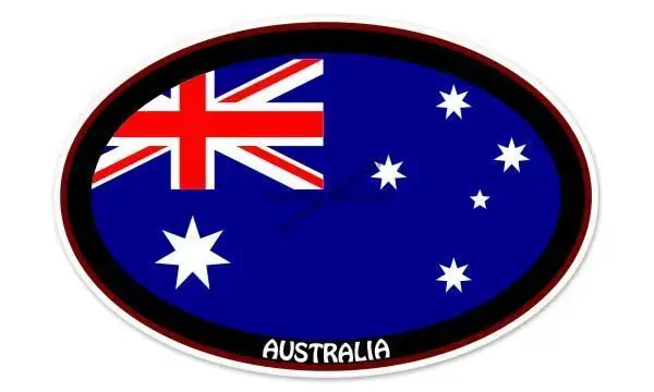 AUS Australia Flag Map Emblem  - Car Accessories Australia 评论和价格