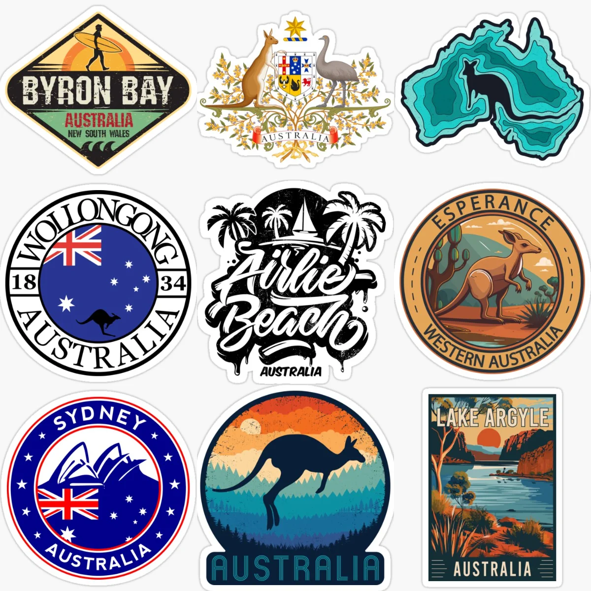 Australia Flag Map Kangaroo Em - Car Accessories Australia 评论和价格