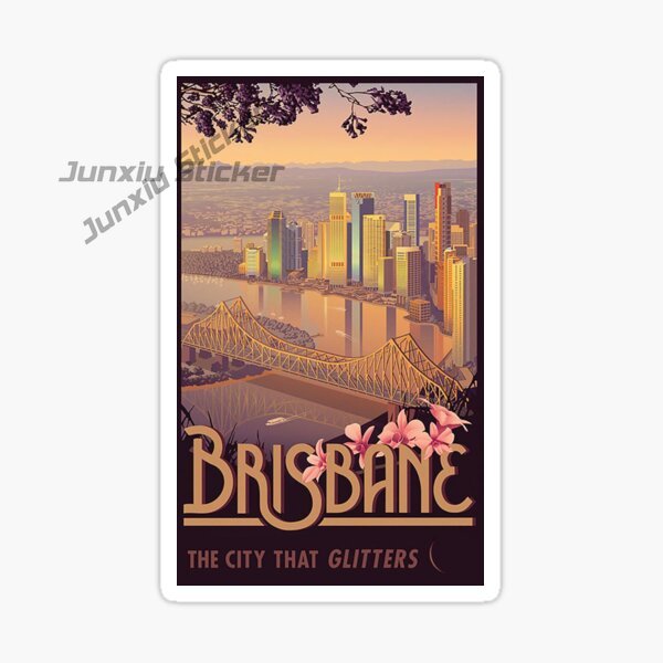 Australia BRISBANE Flag Vinyl  - Car Accessories Australia 评论和价格
