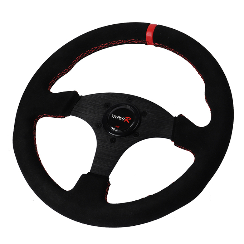Suede Racing Steering Wheel Su - Car Accessories Logo 评论和价格