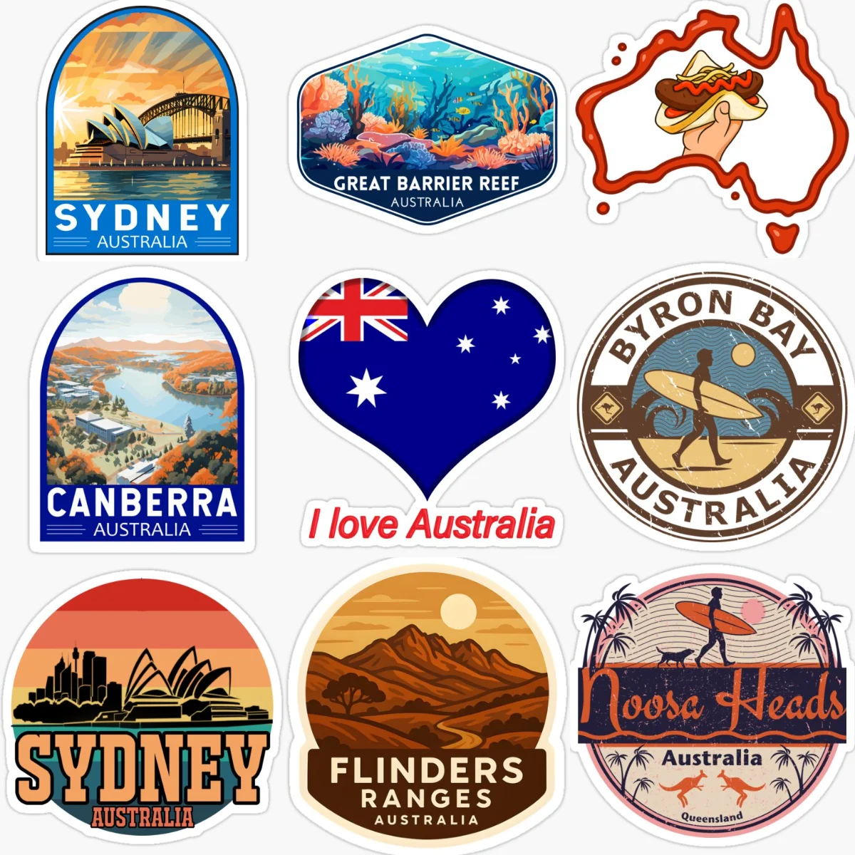 AUS Australia Flag Map Emblem  - Car Accessories Australia 评论和价格