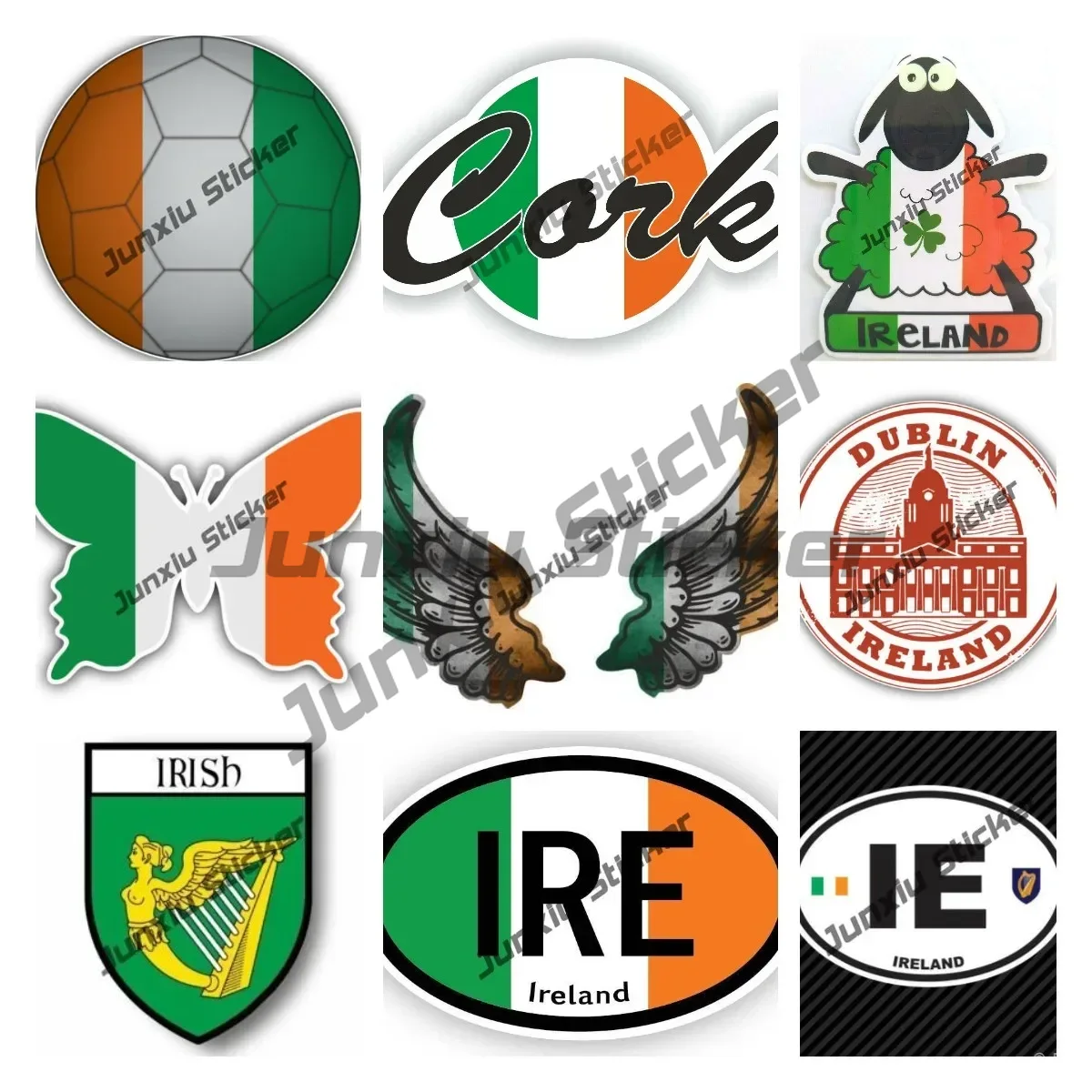 Ireland Flag Wings Creative Mo - Car Accessories Ireland 评论和价格