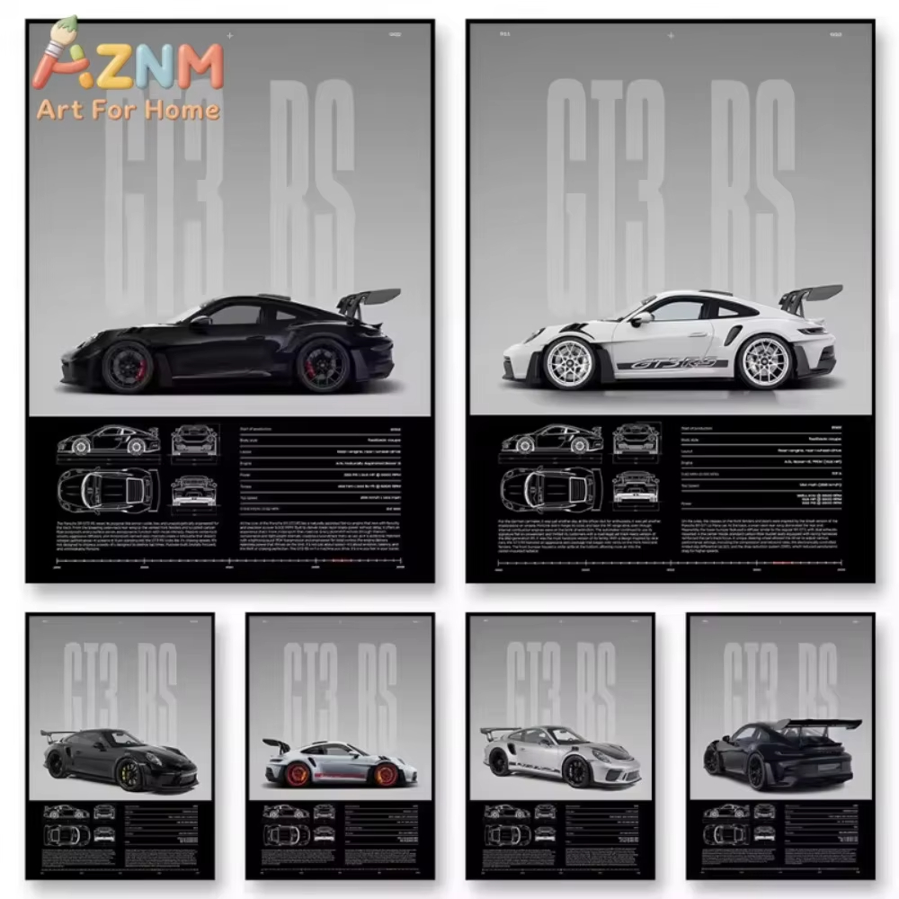 1pc Minimalist 911 GT3-RS 718  - Car Accessories For Inside 评论和价格