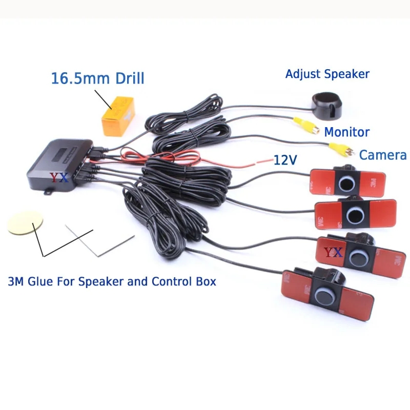 Cars Sensor Kit 16.5MM Parktro - Car Accessories In India 评论和价格