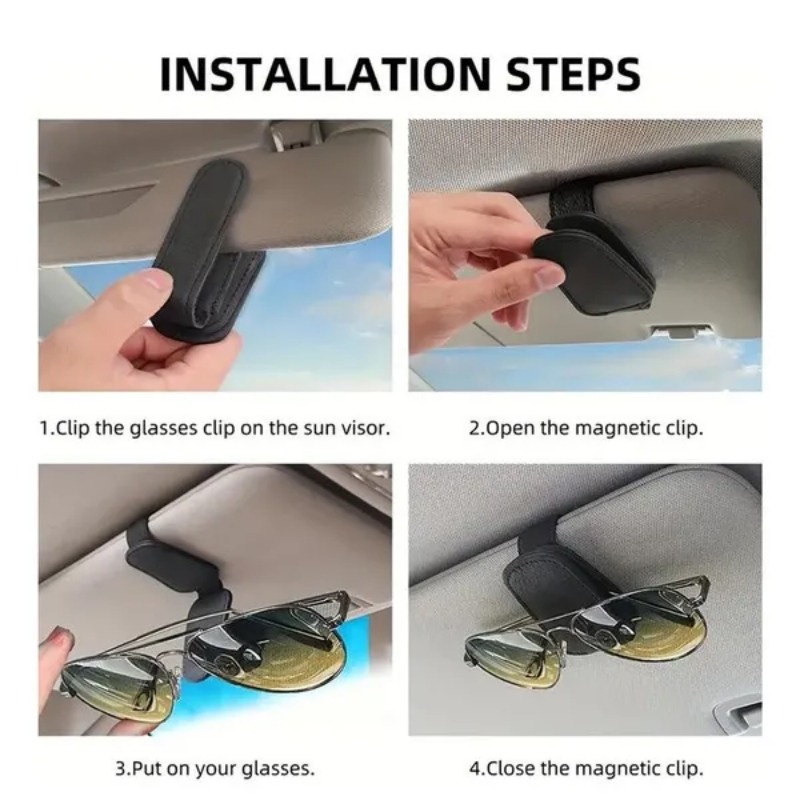 Car Sun Visor Glasses Case Hol - Car Accessories Papar 评论和价格