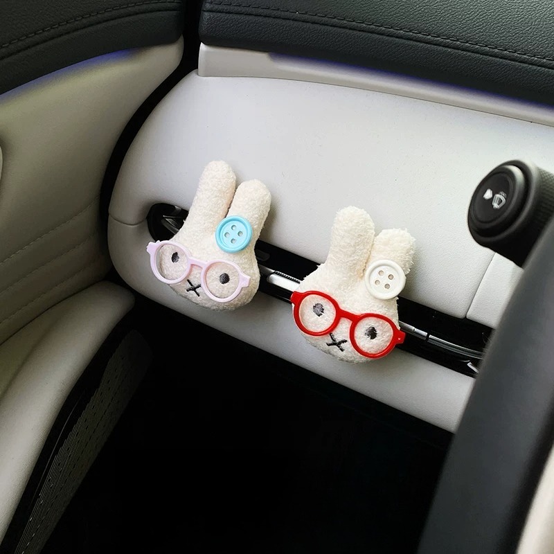 Cute Rabbit with Glasses Car A - Car Air Freshener Vent 评论和价格