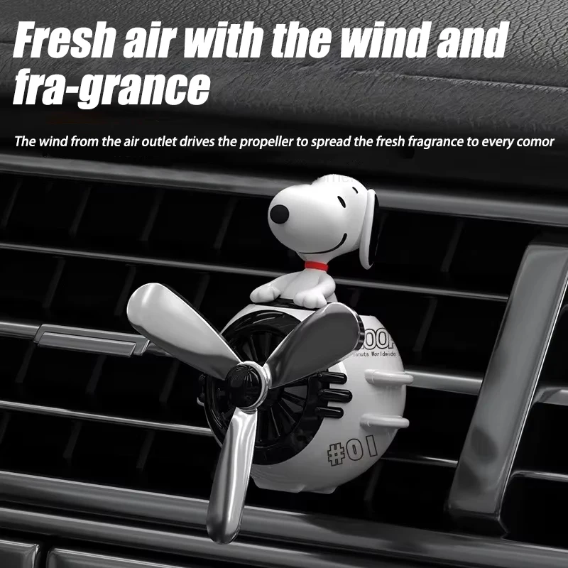 Kawaii Pilot Snoopy Car Aromat - Car Air Freshener Vent 评论和价格
