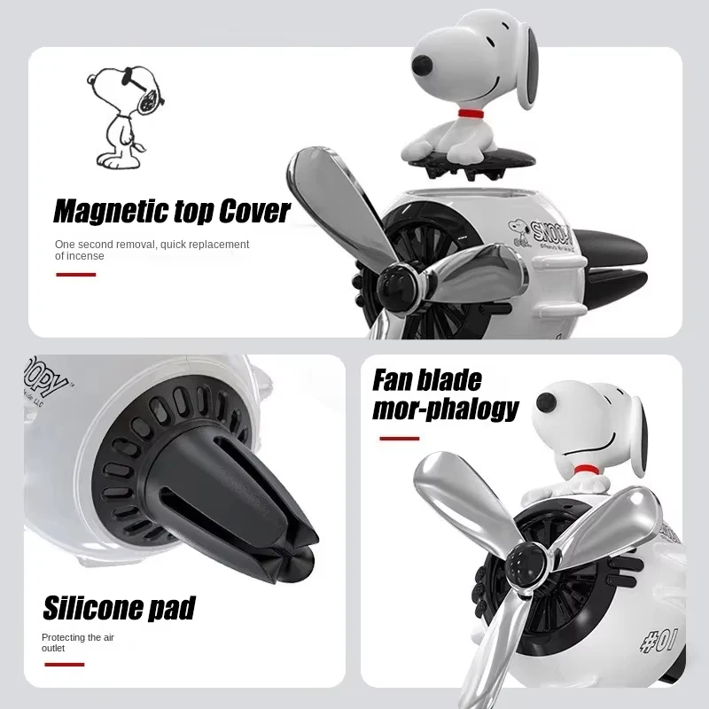 Kawaii Pilot Snoopy Car Aromat - Car Air Freshener Vent 评论和价格