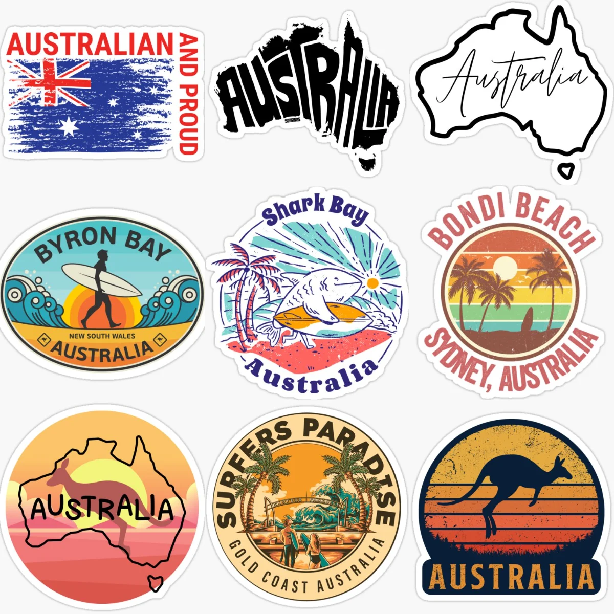 AUS Australia Flag Map Scenery - Car Accessories Australia 评论和价格