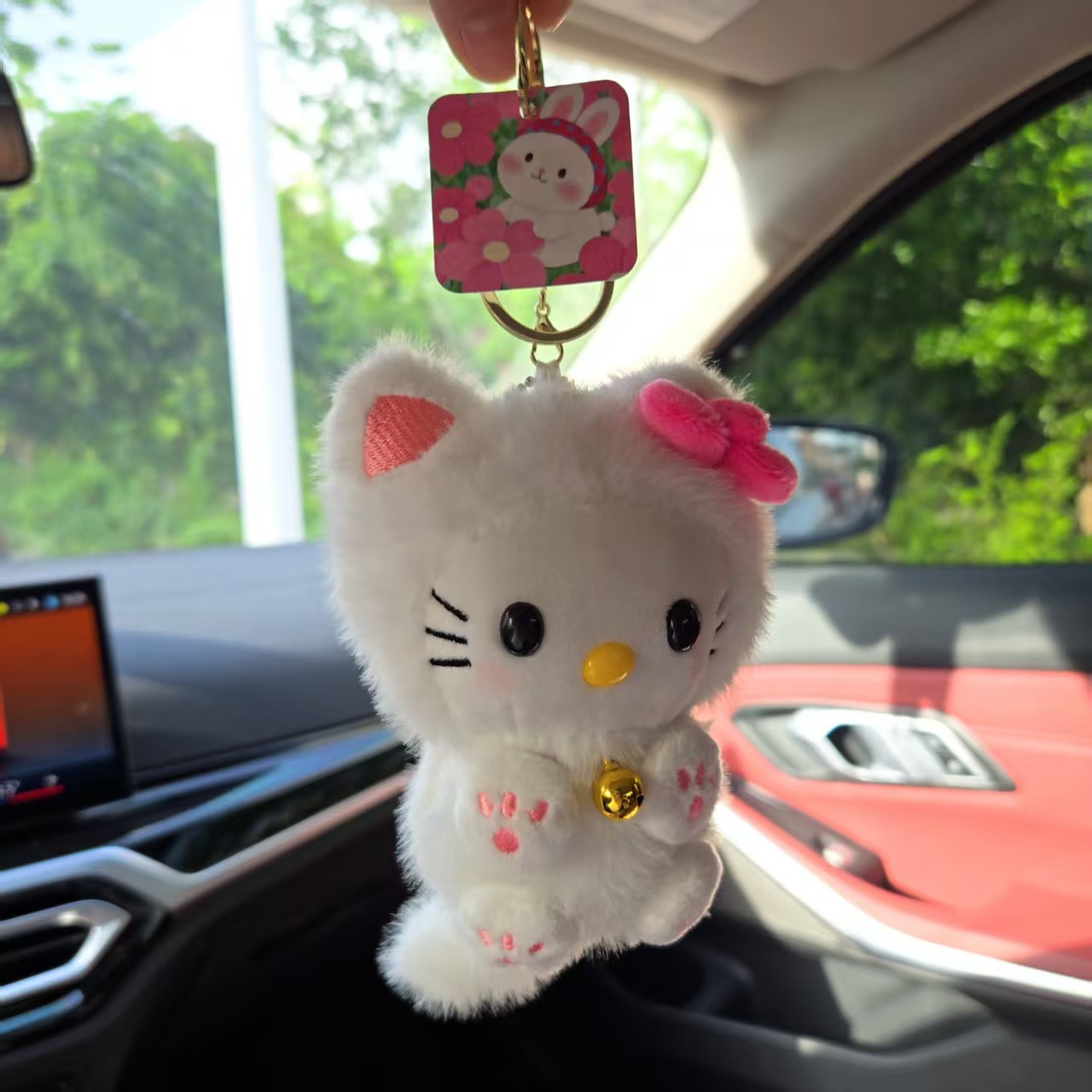 Kawaii HelloKitty Bell Cat Pen - Car Accessories Papar 评论和价格