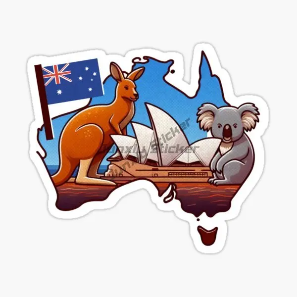 AUS Australia Flag Map Scenery - Car Accessories Australia 评论和价格