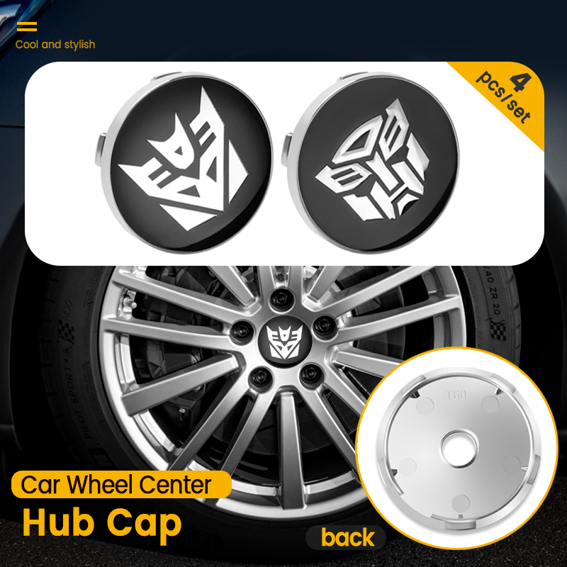 4pcs 60mm Transformers Logo Em - Car Accessories Logo 评论和价格