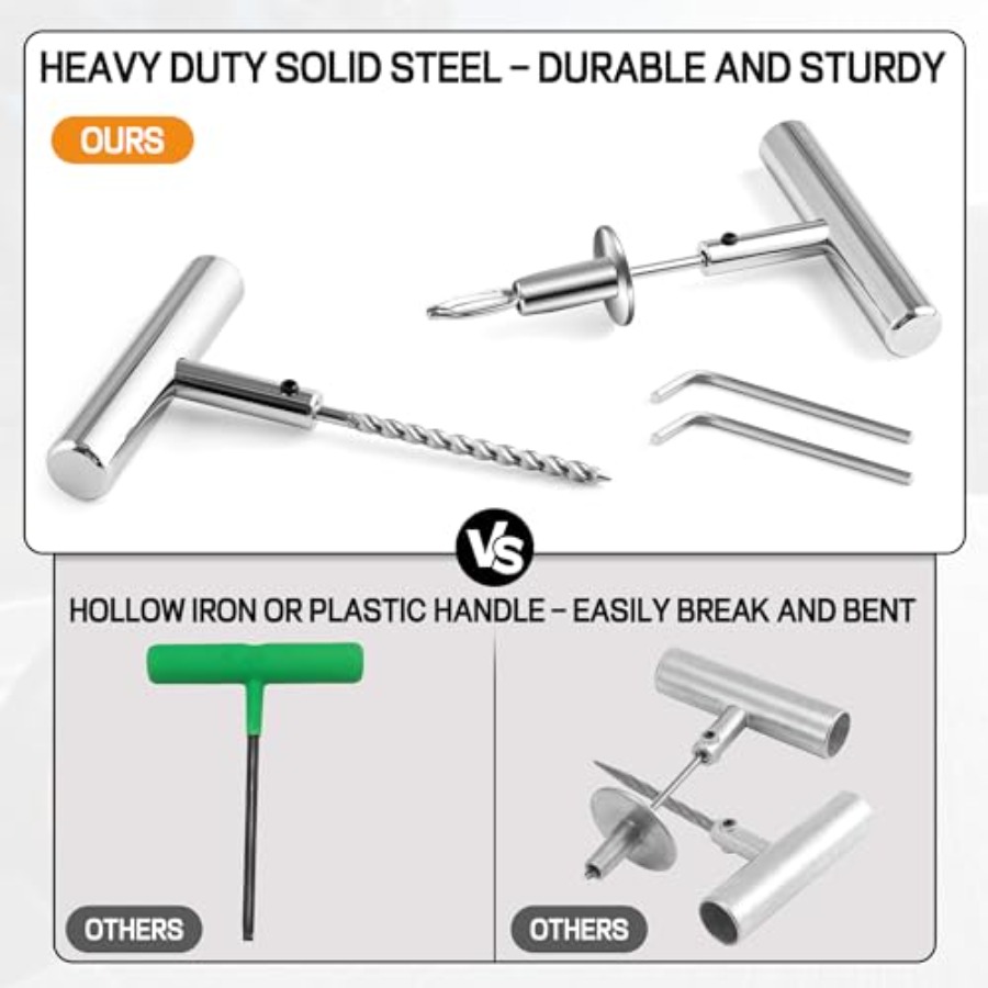 Solid Stainl Steel Tire Repair - Car Emergency Tool Kit 评论和价格