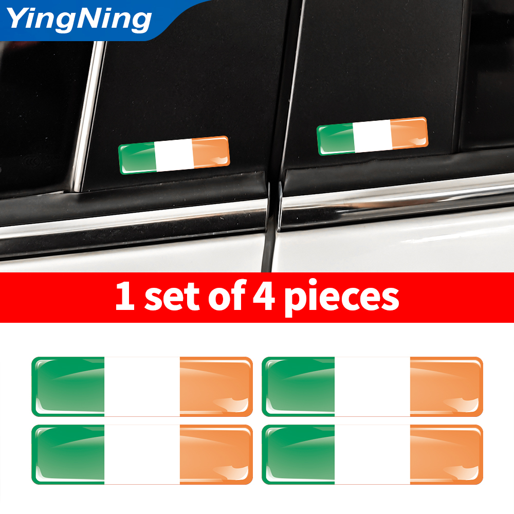 4Pcs Ireland Flag Car Sticker  - Car Accessories Ireland 评论和价格